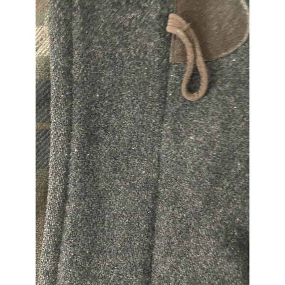 Vintage 90s LL Bean Duffle Coat Men Wool Hooded Toggle Jacket Gray Size small - Picture 4 of 16